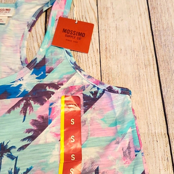 Mossimo Palm Tree Tank, Size S, New with Tags - Picture 3 of 4